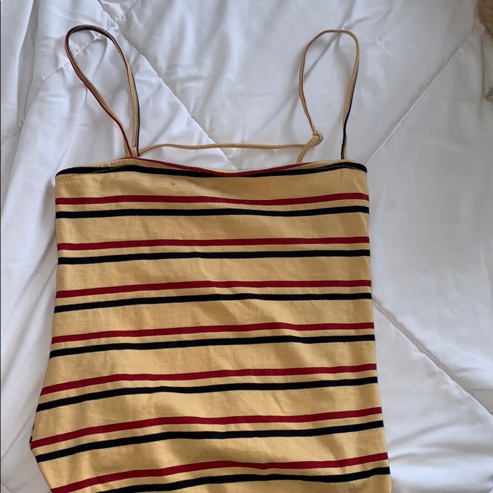 princess Polly open back striped bodysuit